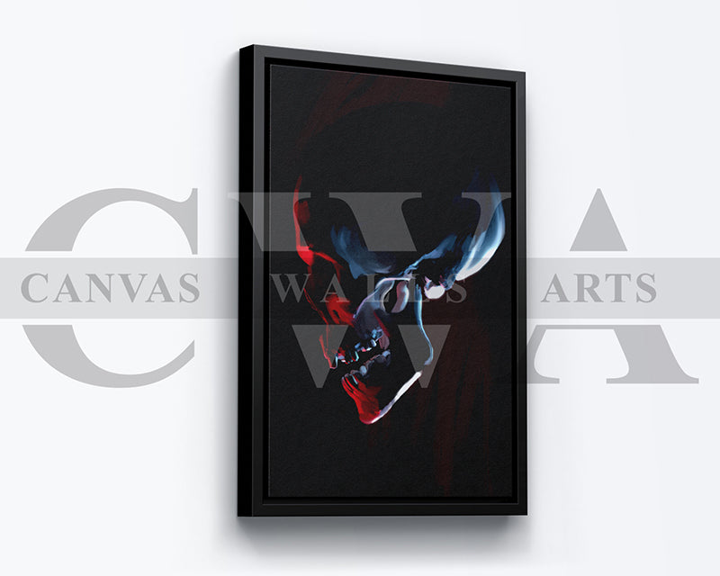 Red Skull Canvas Wall Art Abstract Poster