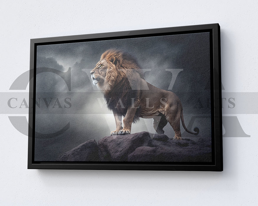 Roaring Lion Canvas Wall Art