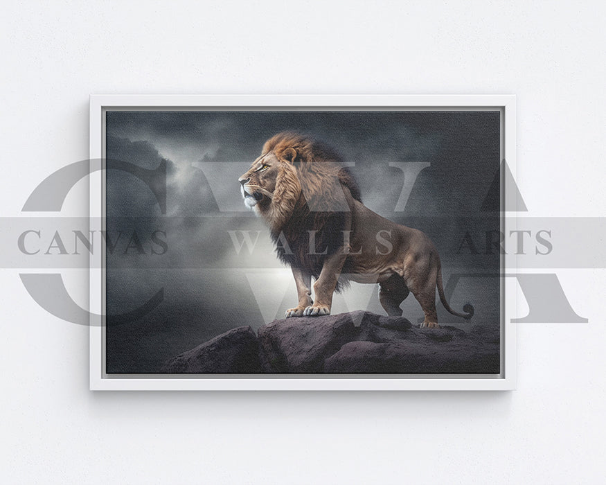 Roaring Lion Canvas Wall Art