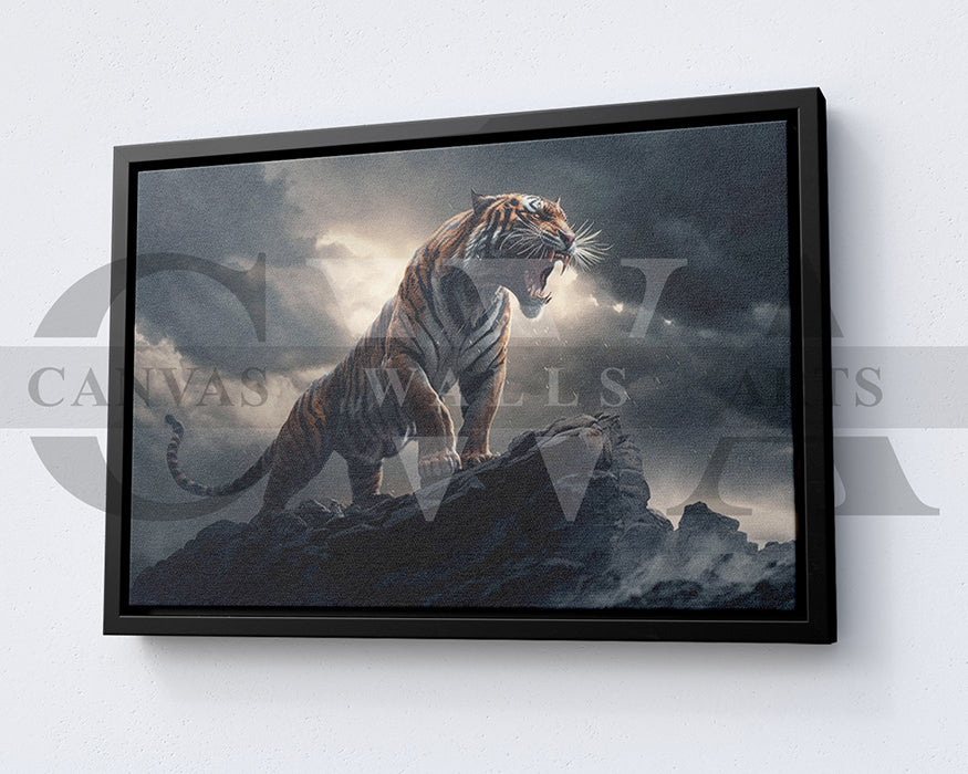 Roaring Tiger Canvas Wall Art
