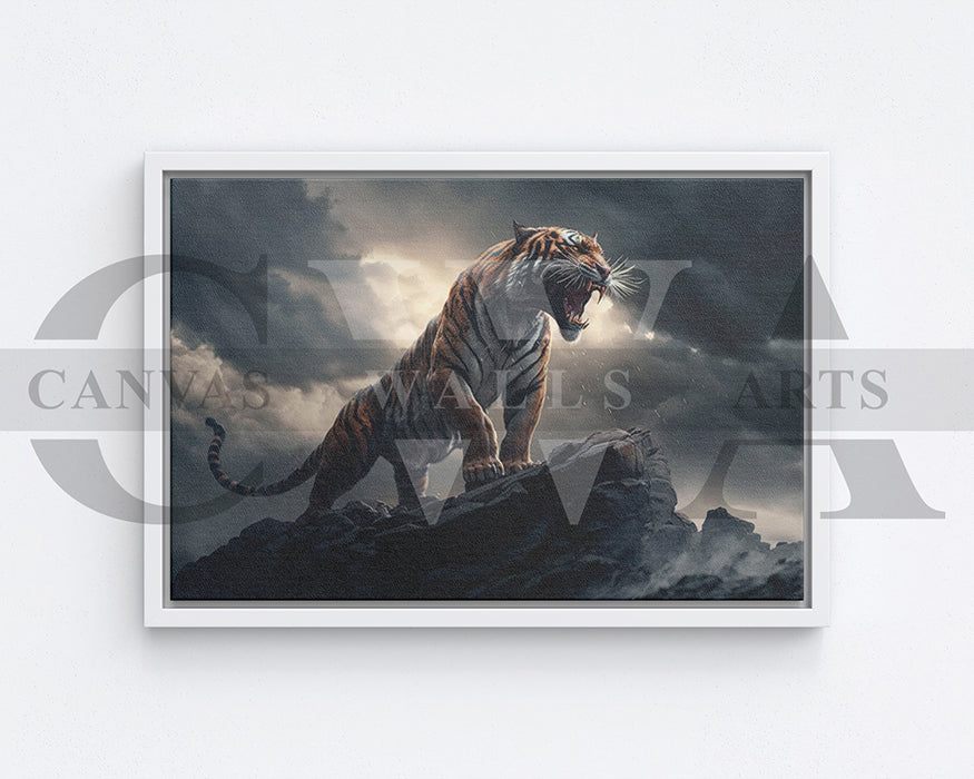 Roaring Tiger Canvas Wall Art