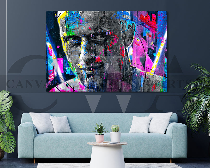 Roy Batty Canvas Wall Art Abstract Blade Runner Movie Poster Print