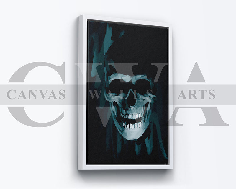 Skull Canvas Wall Art Abstract Poster
