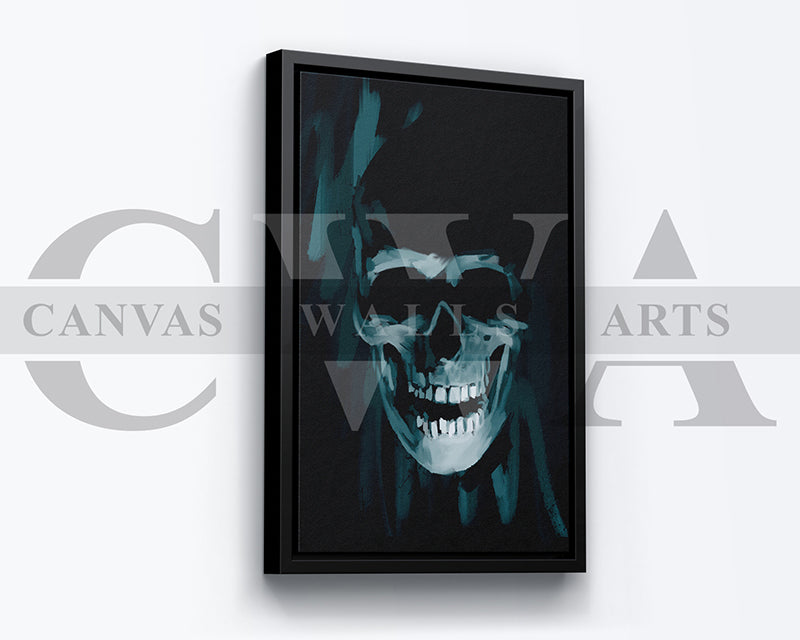 Skull Canvas Wall Art Abstract Poster