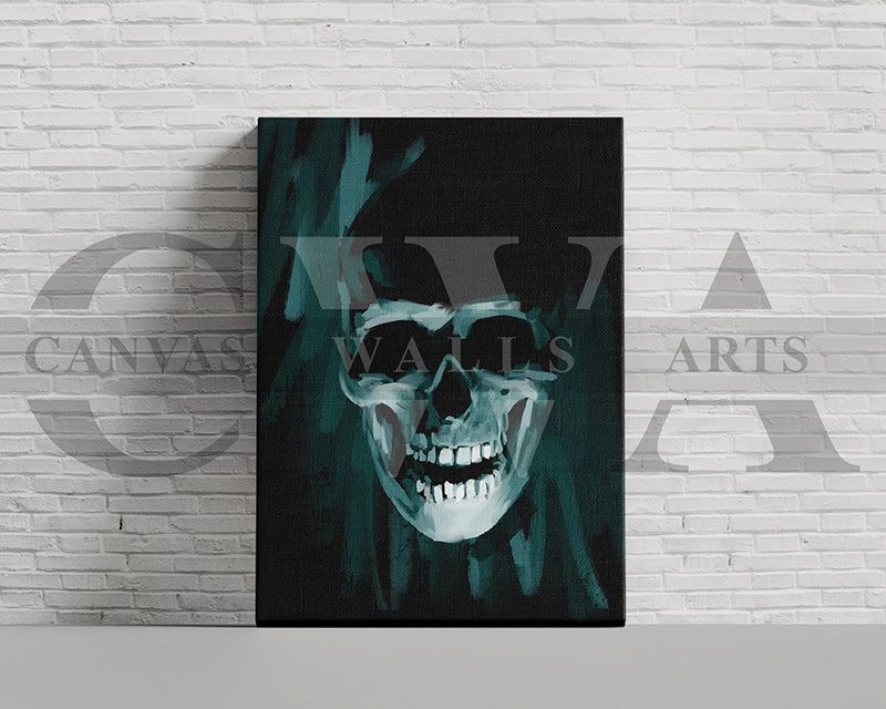 Skull Canvas Wall Art Abstract Poster