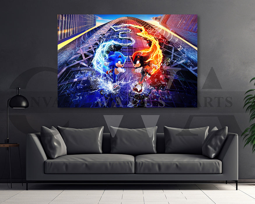 Sonic The Hedgehog Canvas Wall Art