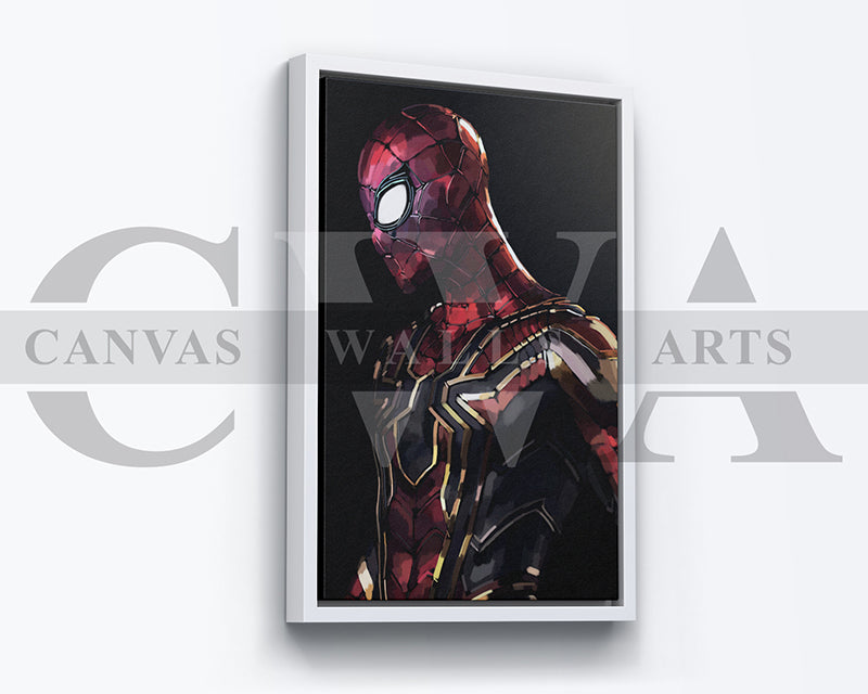 Spider Man Canvas Wall Art Abstract Movie Poster