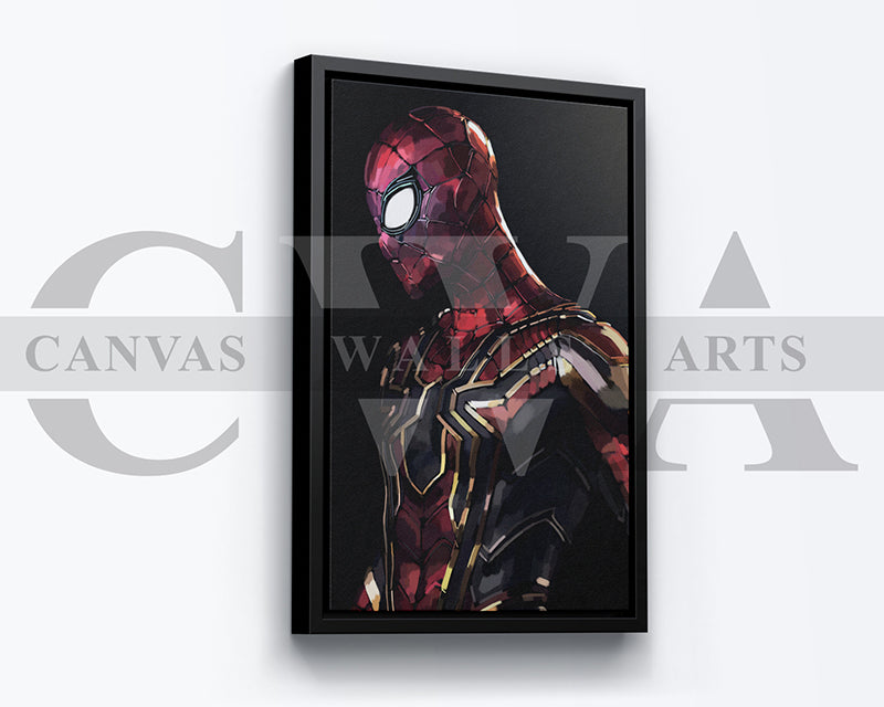 Spider Man Canvas Wall Art Abstract Movie Poster
