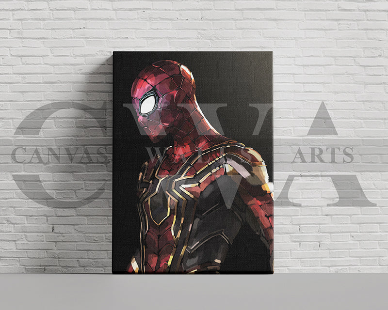Spider Man Canvas Wall Art Abstract Movie Poster