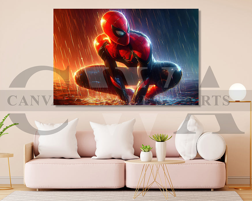Spider-Man The Towering Hero Canvas Wall Art