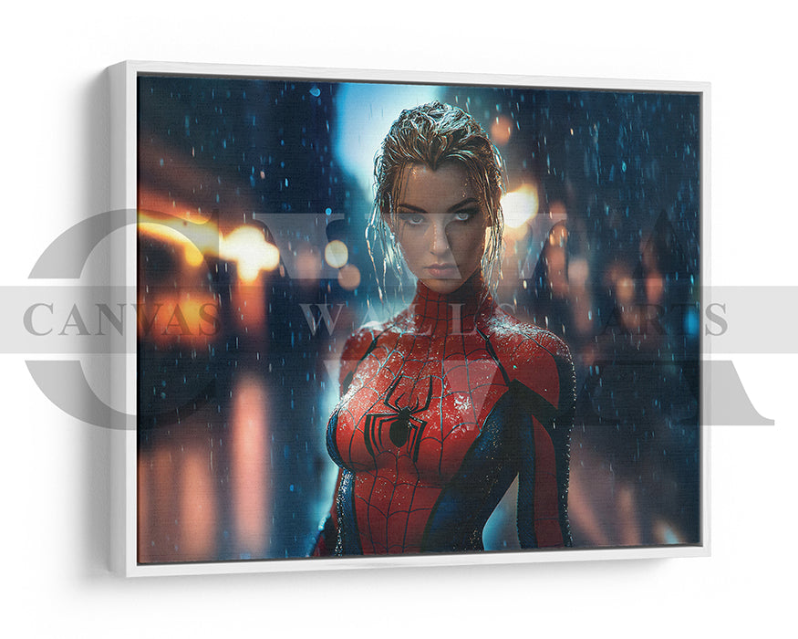 Spider Woman Crusader Canvas Wall Art