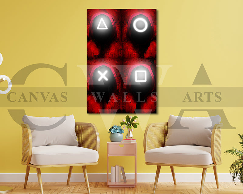 Squid Game Canvas Wall Art Movie Poster