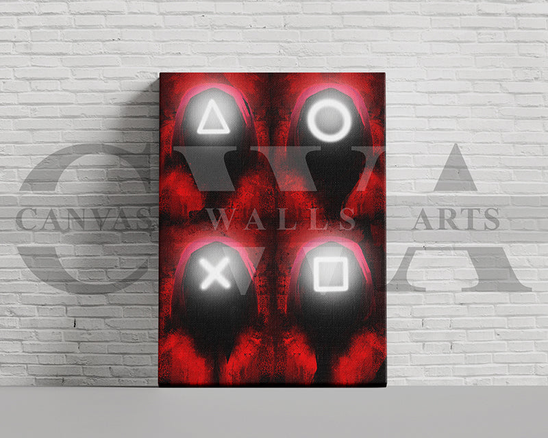 Squid Game Canvas Wall Art Movie Poster