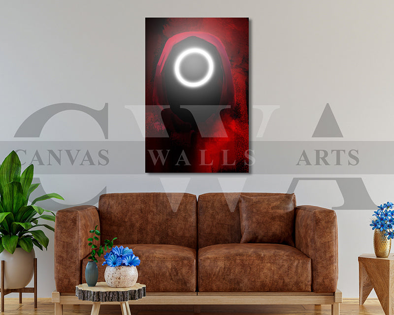 Squid Game Circle Canvas Wall Art Movie Poster