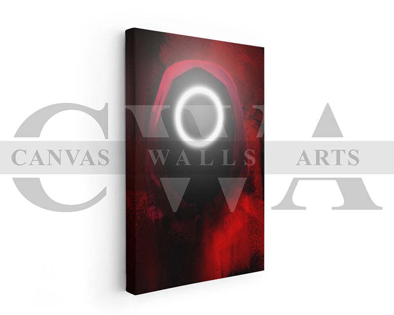 Squid Game Circle Canvas Wall Art Movie Poster