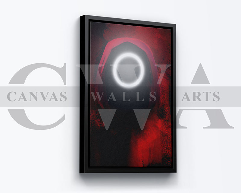 Squid Game Circle Canvas Wall Art Movie Poster
