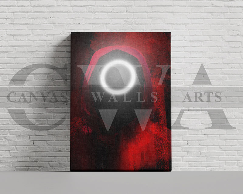 Squid Game Circle Canvas Wall Art Movie Poster