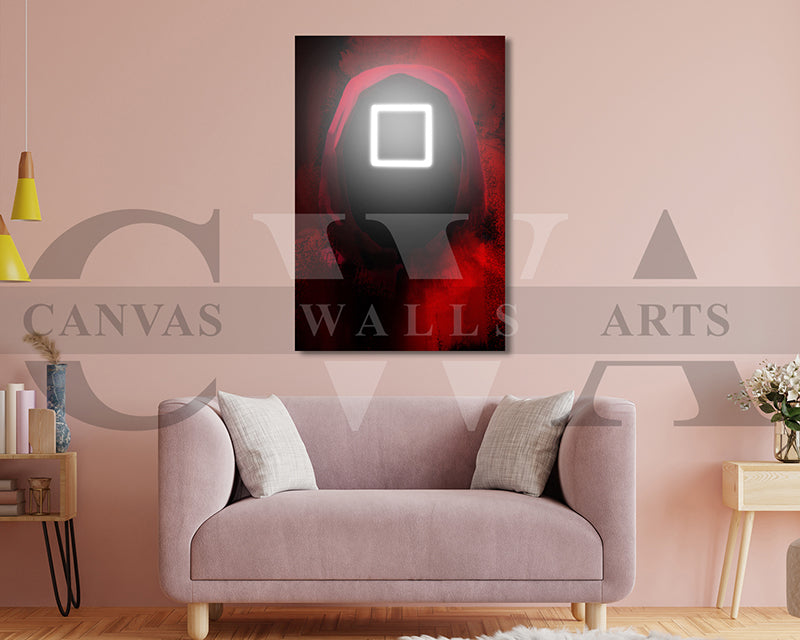 Squid Game Square Canvas Wall Art Movie Poster
