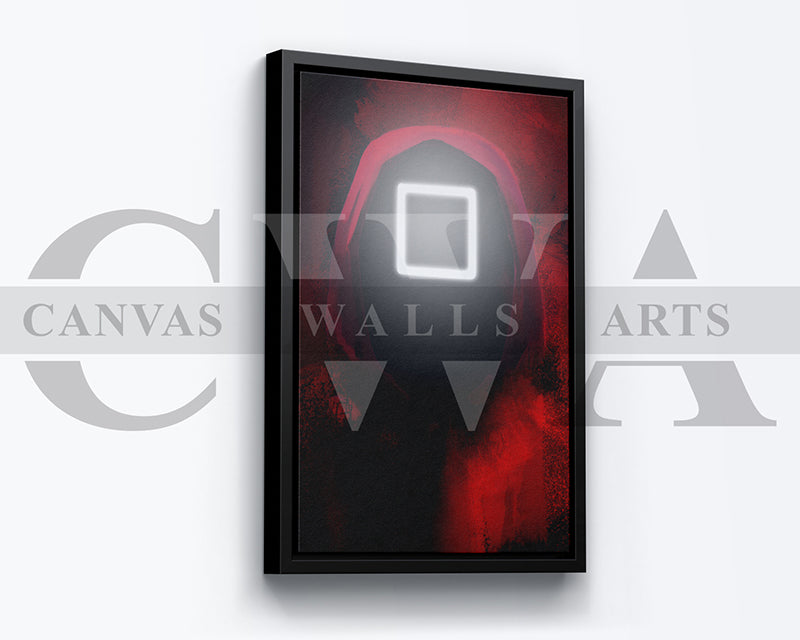 Squid Game Square Canvas Wall Art Movie Poster