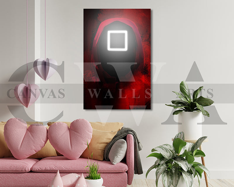 Squid Game Square Canvas Wall Art Movie Poster