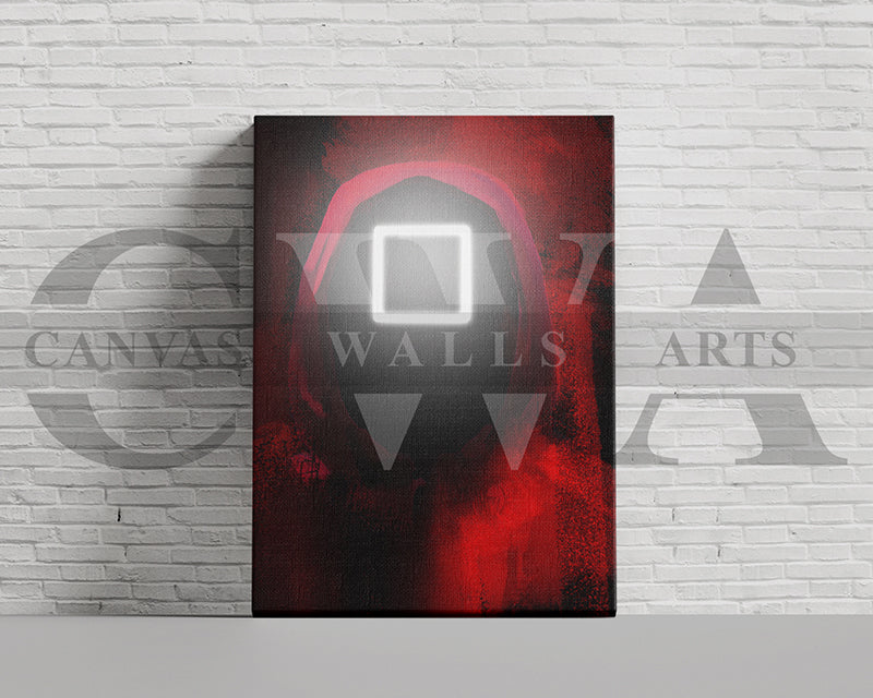 Squid Game Square Canvas Wall Art Movie Poster