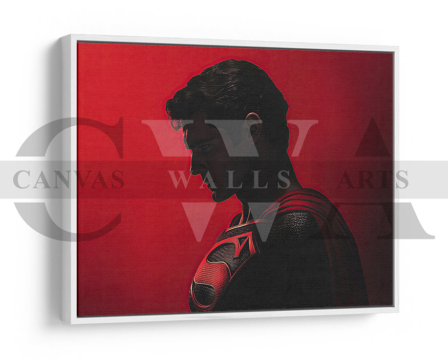Superman On The Hunt Canvas Wall Art