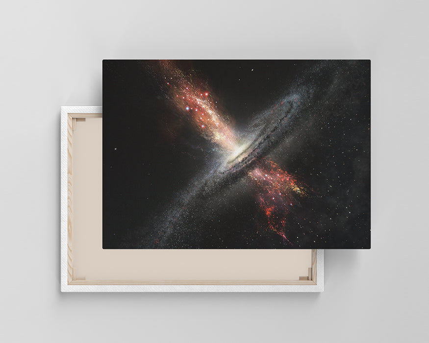 Supermassive Black Holes Galaxy Canvas Wall Art