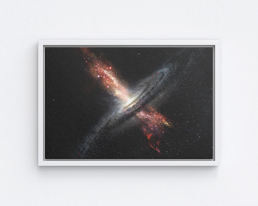 Supermassive Black Holes Galaxy Canvas Wall Art
