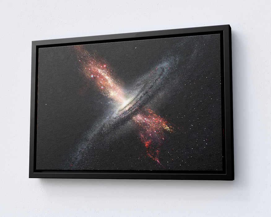 Supermassive Black Holes Galaxy Canvas Wall Art
