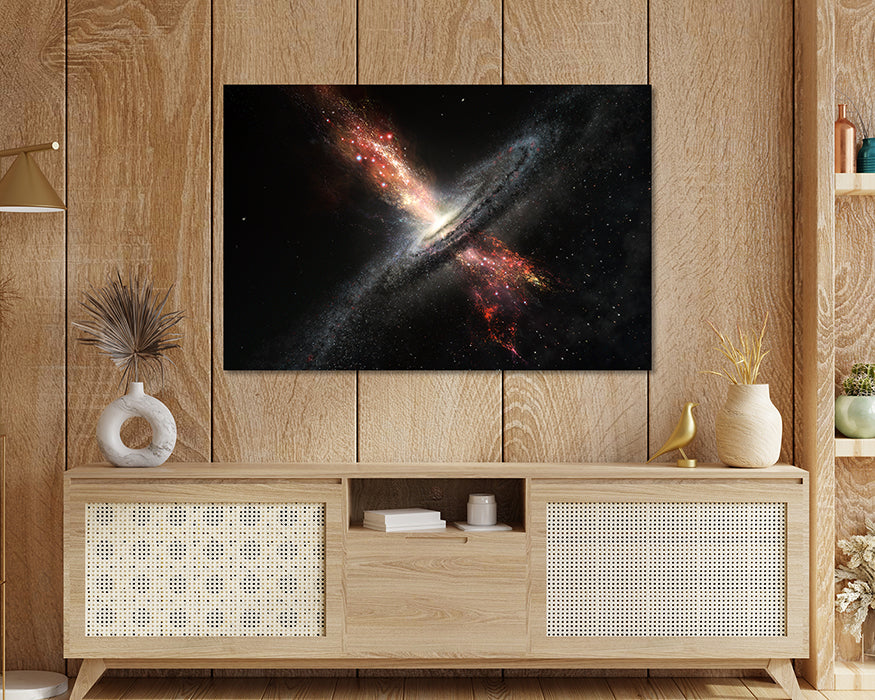 Supermassive Black Holes Galaxy Canvas Wall Art