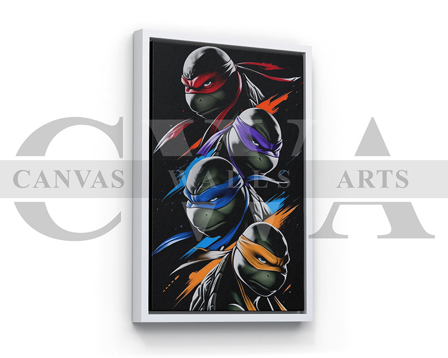 Teenage Mutant Ninja Turtles Brothers In Battle Canvas Wall Art
