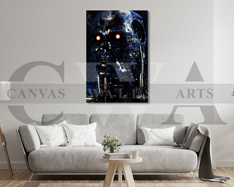 Terminator T800 Canvas Wall Art Movie Poster