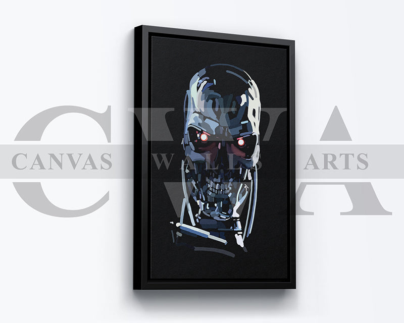 Terminator T800 Canvas Wall Art Movie Poster Frame
