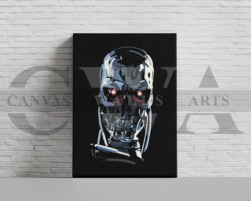 Terminator T800 Canvas Wall Art Movie Poster Frame