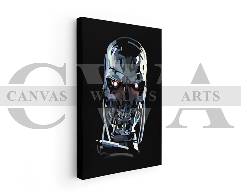Terminator T800 Canvas Wall Art Movie Poster Frame