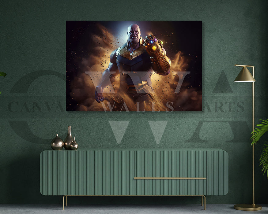 Thanos The Chaotic King Canvas Wall Art