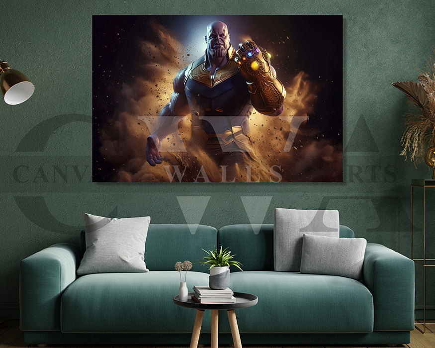 Thanos The Chaotic King Canvas Wall Art