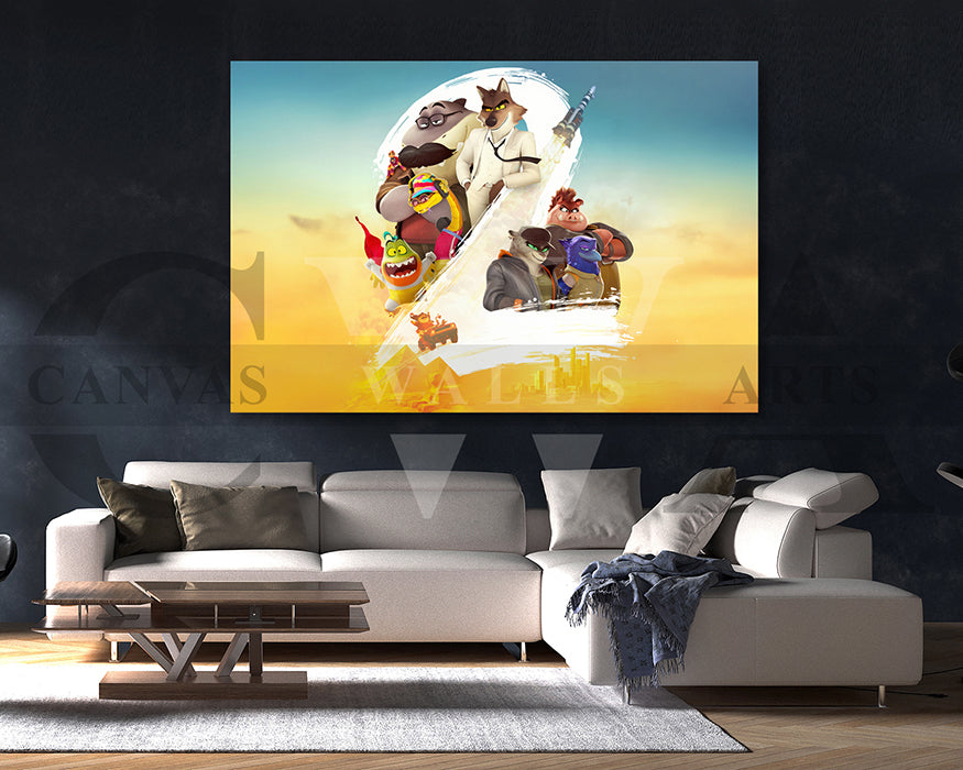 The Bad Guys 2 Canvas Wall Art