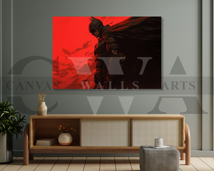 The Batman A Titan Of Justice Canvas Wall Art