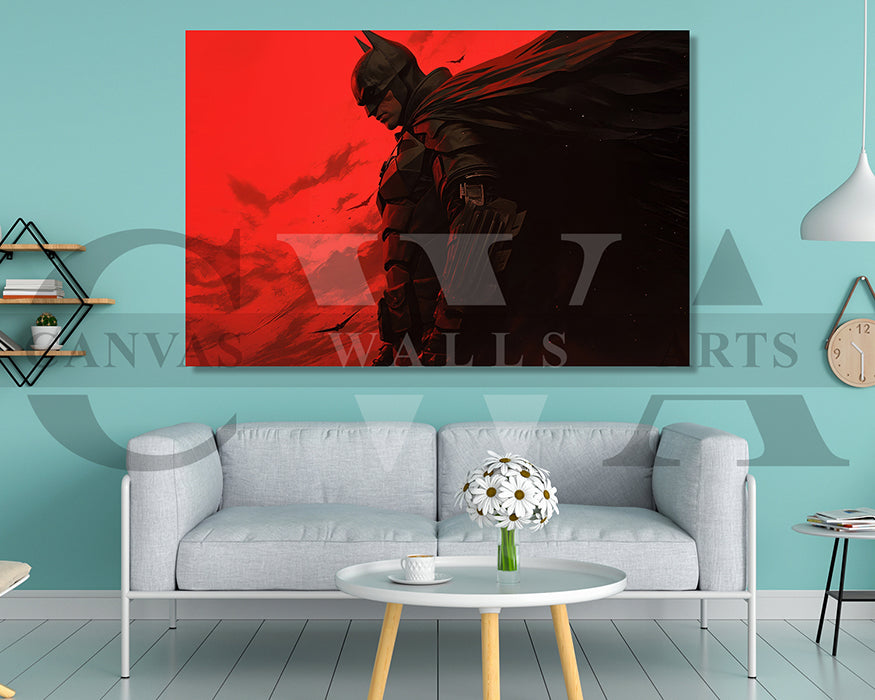 The Batman A Titan Of Justice Canvas Wall Art
