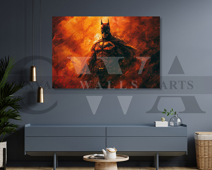 The Batman Shadows Of Justice Canvas Wall Art