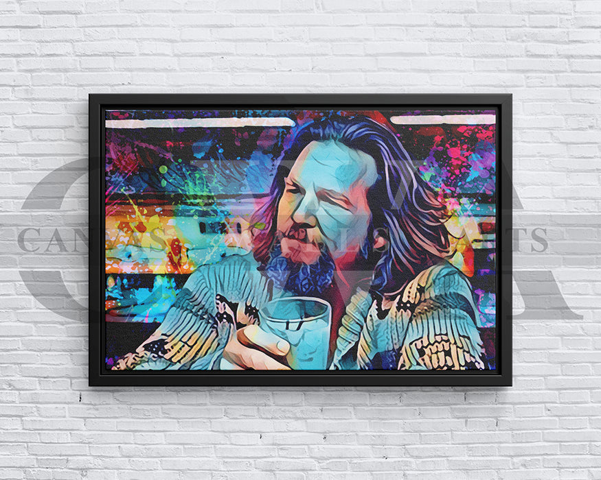 The Big Lebowski Canvas Wall Art Abstract Movie Poster