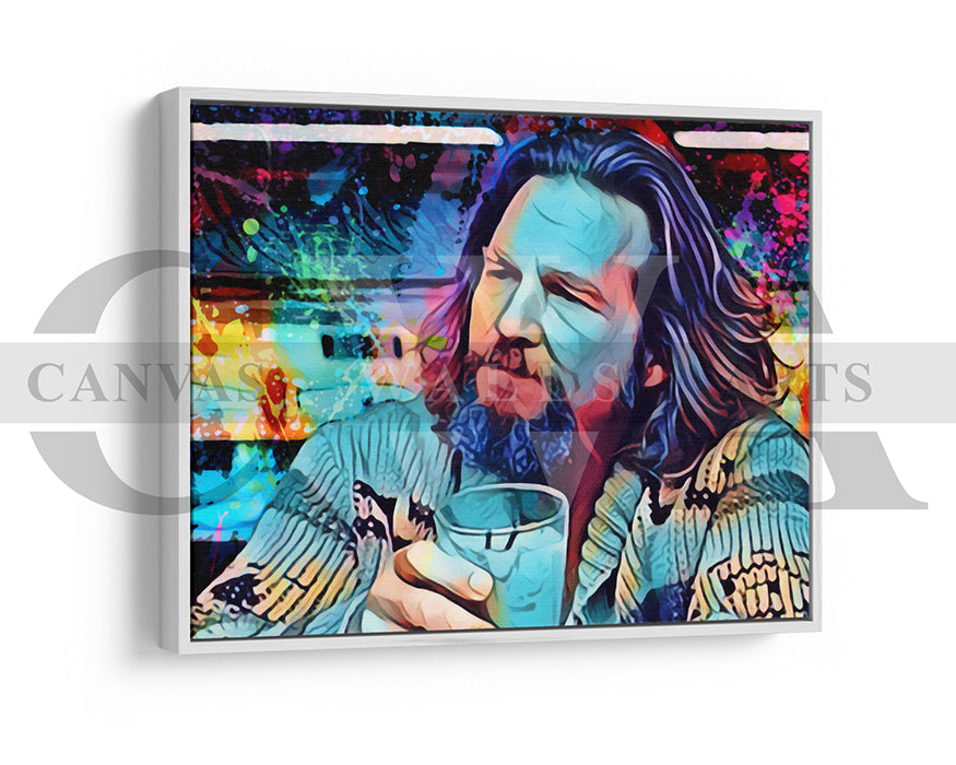 The Big Lebowski Canvas Wall Art Abstract Movie Poster