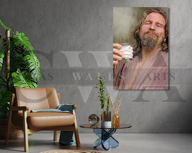 The Big Lebowski Canvas Wall Art Abstract Movie Poster Print