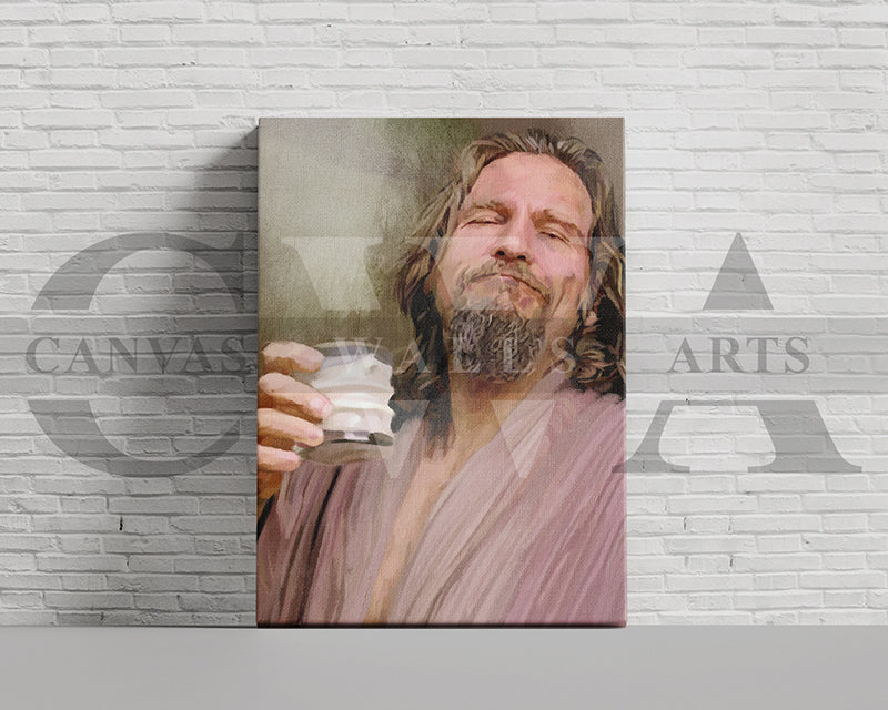 The Big Lebowski Canvas Wall Art Abstract Movie Poster Print