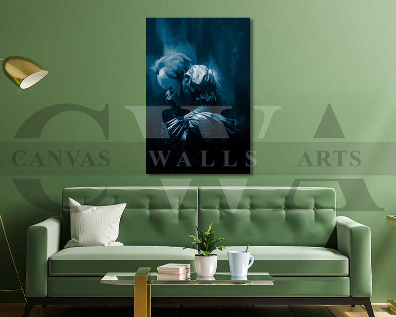 The Clown Canvas Wall Art Abstract Movie Poster Print