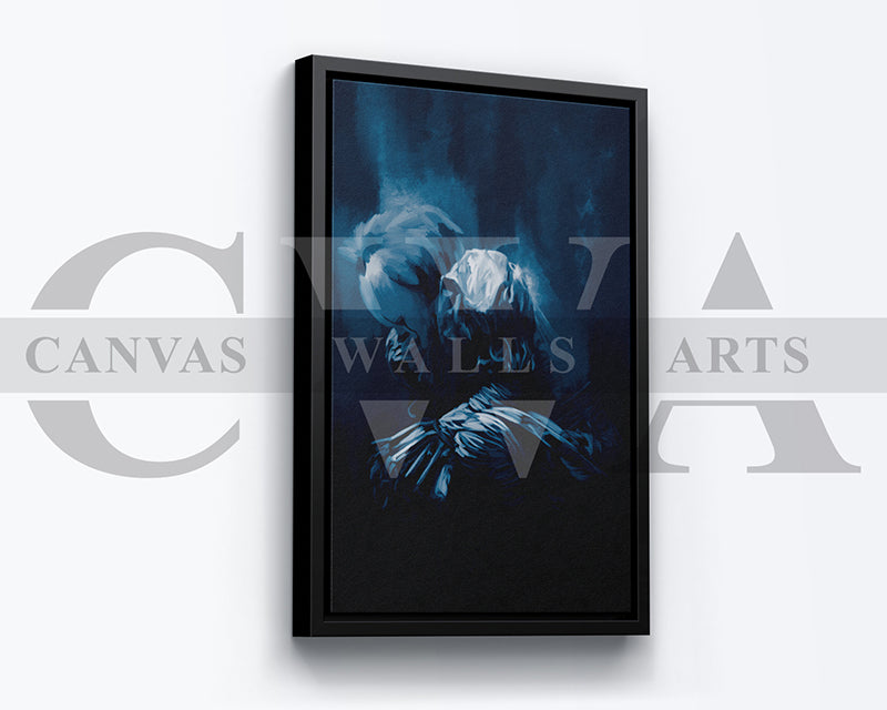 The Clown Canvas Wall Art Abstract Movie Poster Print