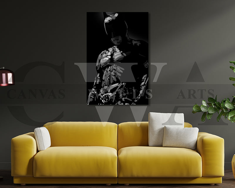 The Dark Knight Canvas Wall Art Abstract Movie Poster