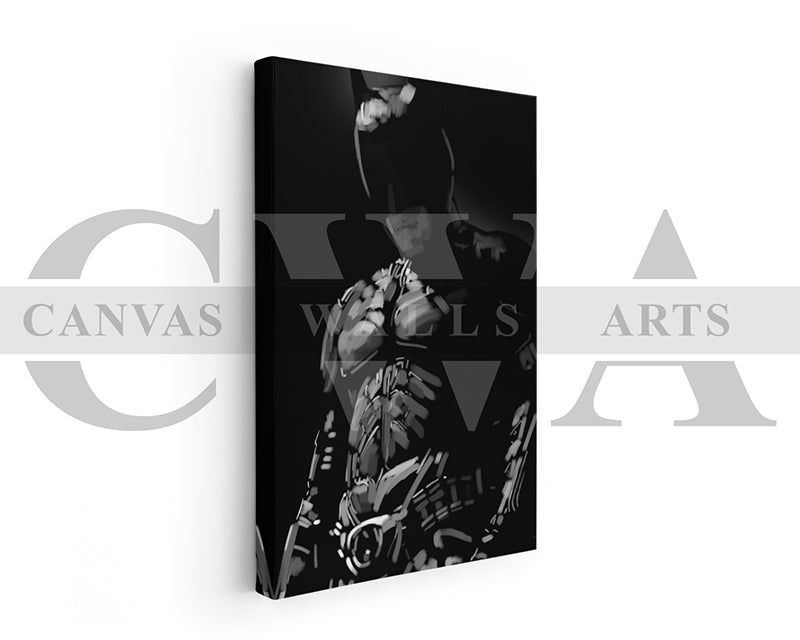The Dark Knight Canvas Wall Art Abstract Movie Poster