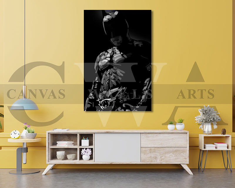 The Dark Knight Canvas Wall Art Abstract Movie Poster